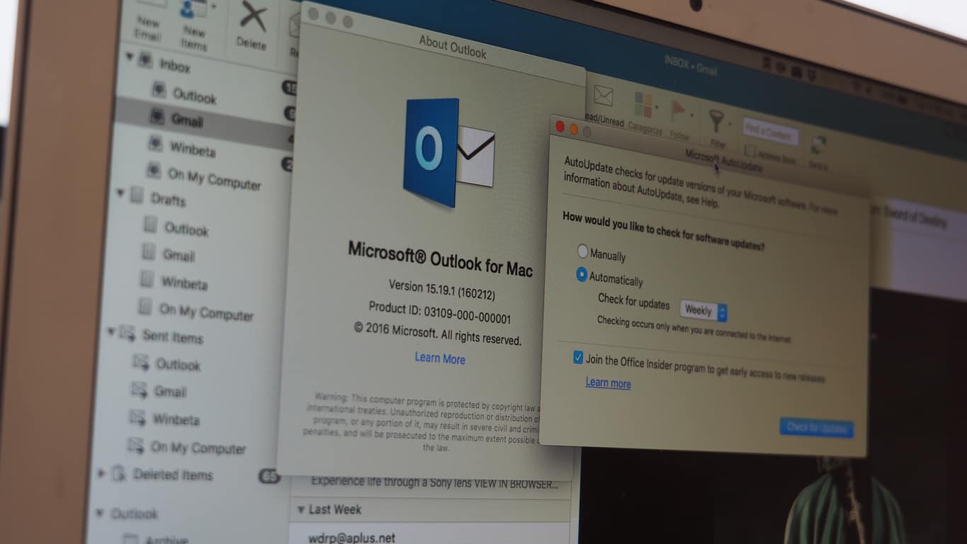 outlook for mac 2016, intergrations
